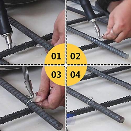 2 Pcs Automatic Rebar Tie Wire Twister, Tool/ ,Curved and Straight Hook