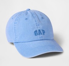 NWT GAP LOGO Twill Baseball Cap Adjustable Strapback - Light Blue
