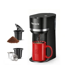 Single Serve Coffee Maker with Descaling Reminder for Pods