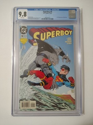 Superboy #9 CGC 9.8   1st Appearance of King Shark   D.C. Comics 1994