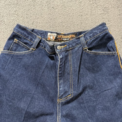 Vintage JNCO 90’s Snake Eyes Baggy Wide Denim Pants Adult Denim Size 32 Men’s - Picture 3 of 12