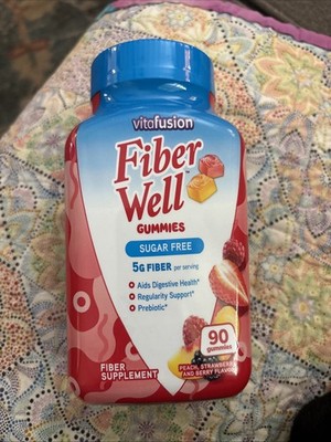 Vitafusion Fiber Well Gummies 90 Gummies 5G Fiber Sugar Free Supplement