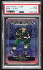 2022-23 O-Pee-Chee Platinum Pond Hockey Variants Marco Rossi PSA 10 GEM MT 12f9