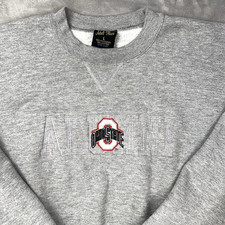 Vintage OHIO STATE BUCKEYES Alumni Sweatshirt Mens Large Crewneck USA Made Gray