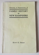 Directory of Repositories of Family History in N H (1990, paperback) genealogy