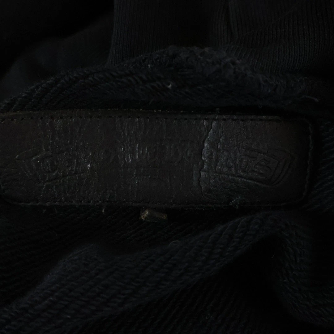 Felpa con cappuccio e zip Chrome Hearts CH Plus pugnale patchato nera usata cdf802ee49cd52b67c