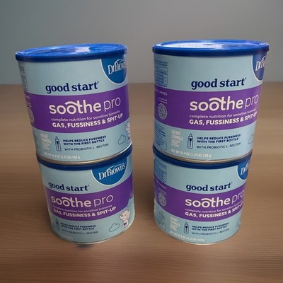 (4) Dr Browns Good Start Baby Formula Powder Soothe Pro 19.4 oz FAST SHIPPING
