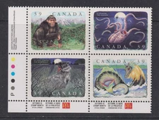 Canada #1292d Block with inscription.C.V. 425$.MNH.