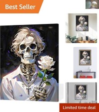 DIY Skull Paint by Numbers Kit for Adults - Creative Home Art Project 16x20