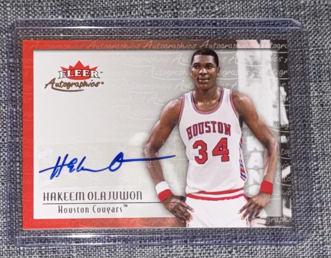 Hakeem Olajuwon Autograph Basketball Cards for sale | eBay