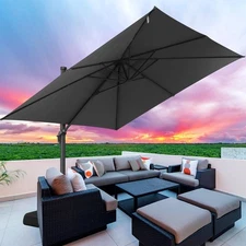 Hotime 10ft Patio Umbrella Outdoor Patio Windproof and Height adjustable, Hea...