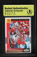 BAS 2003 Score 2003 Rookie Kevin Williams #317 Authentic Auto 3c7