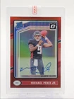MICHAEL PENIX JR. 2024 DONRUSS OPTIC RATED ROOKIE RED PRIZM RC AUTO /75 Q0893