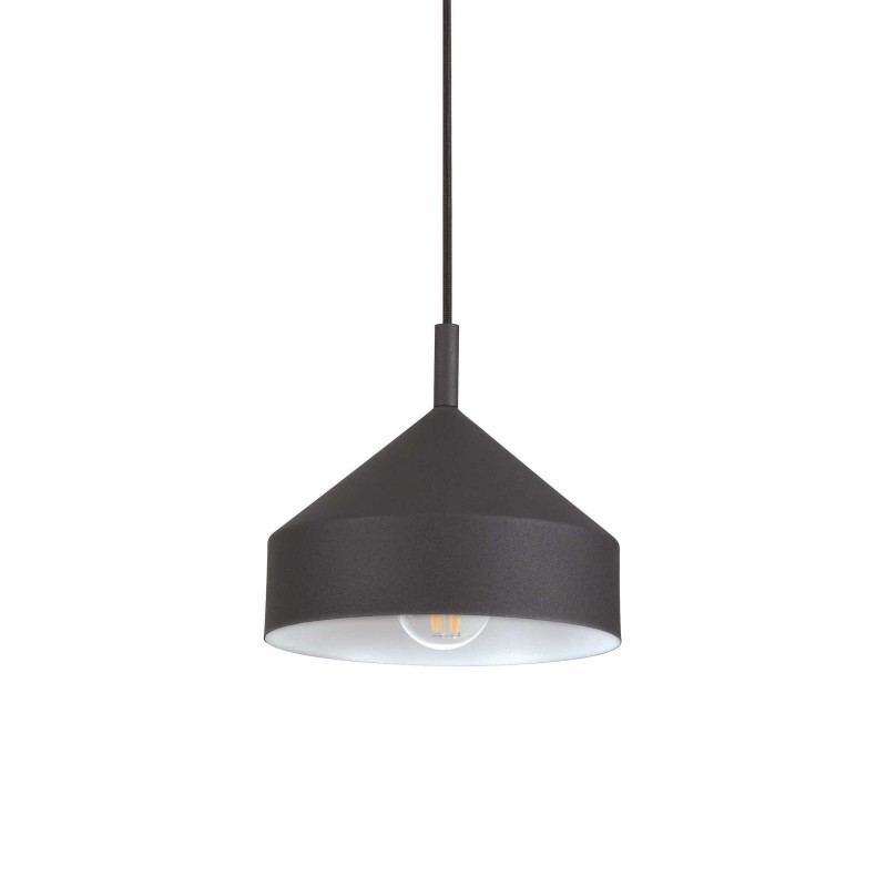 Lampadario Moderno Yurta SP1 Ideal Lux 281568 Nero Opaco | E27 21cm