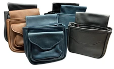 Leather & Buffalo Hide SHOTGUN SHELL POUCHES - Summer SALE 50% OFF  Made in USA!