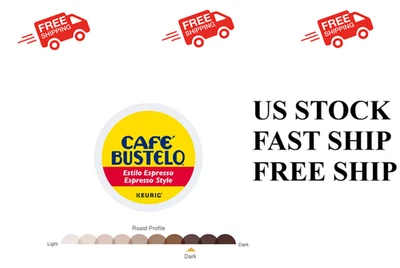 CAFÉ BUSTELO Cafe Bustelo Espresso Style Dark Roast Coffee K-Cup Pods, 96 Count