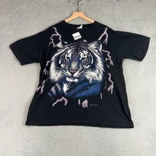 Rare Vintage 1990s American made in USA Thunder Tiger shirt Graphic Print Tee XL