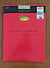 Talbots Silky Sheer Control Top Pantyhose Pale Nude Sandaltoe Stretch Size C NEW