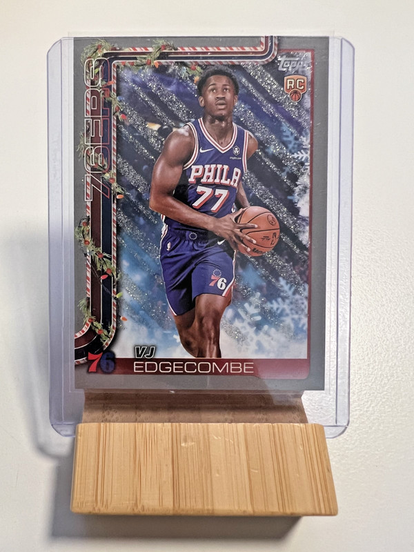 2025/26 Topps Holiday - VJ Edgecombe - Holiday Glitter - RC - #H163 - RAW