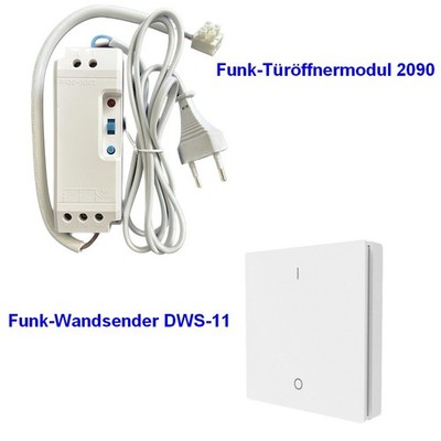 Funk-Türöffnermodul DFTO-2090-W für elektr. Türöffner mit Funk-Wandsender DWS-11