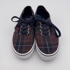 Vans Off The Wall Youth Plaid Low Top Skate Shoes Sneakers Size 1