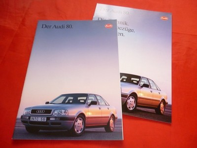 AUDI 80 B4 Limousine 2.0 2.3 E 2.6 E 2.8 E 1.9 TDI Prospekt Brochure von 1993