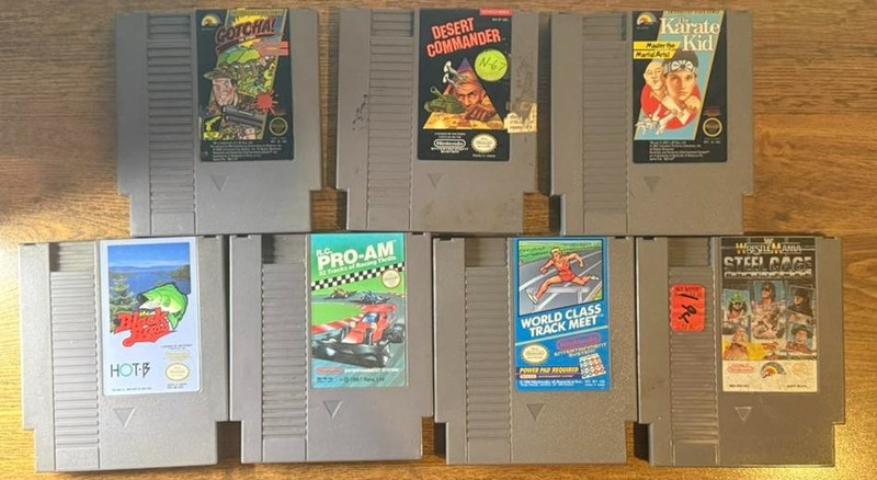 Lot of 7, NES Nintendo games (carts only) tested