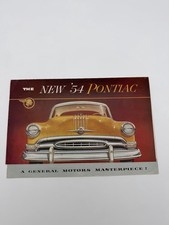 1954 Pontiac Star Chief Chieftain Sales Brochure Gm Dealer Catalog Orig