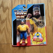 wwf ljn hasbro wrestling superstars blue card series 1 akeem wrestling figure