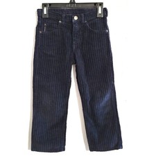 Giorgio Armani Simin T Spa Junior Eco Wash Corduroy Pants Blue Size 4A