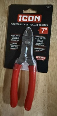 ICON 70592 7'' Inch Wire Stripper Cutter Crimper Pliers Brand NEW Free Shipping