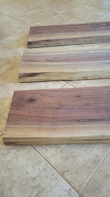 Finished Live Edge Walnut, Solid Wood Boards, ~60x12x2