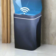 16L Smart Trash Can with Automatic Sensor, Electric Waterproof Waste Bin