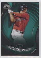 2022 Topps Chrome Black Green Refractor 63/99 Rafael Devers #28 4pn