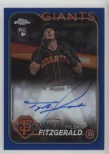 2024 Topps Chrome Rookie Blue Refractor 90/150 Tyler Fitzgerald #RA-TF Auto w5p