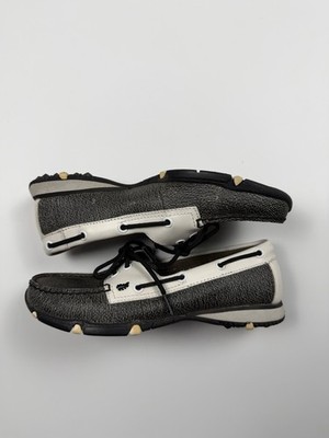 Golfstream Shoes Marina Loafer Golf Shoes US 8M White Black Pearl