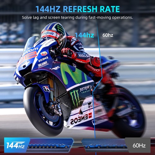 18 Zoll 144Hz 2K Tragbarer Monitore Display IPS LCD 16:10 HDMI USB C 100% DCI-P3 - Bild 2 von 10