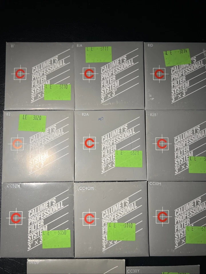 Lot Of 11 Calumet Gelatin Filters 3*3” & 4*4” - Color Correction Set - Image 2 of 3