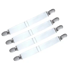 4pcs Bed Sheet Fasteners Elastics Mattress Cover Blankets Double Head Clip