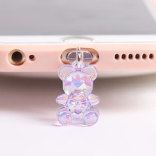 cute phone Bear plug dust Jack Dust Protection Anti Dust Cap For Phone Gifts