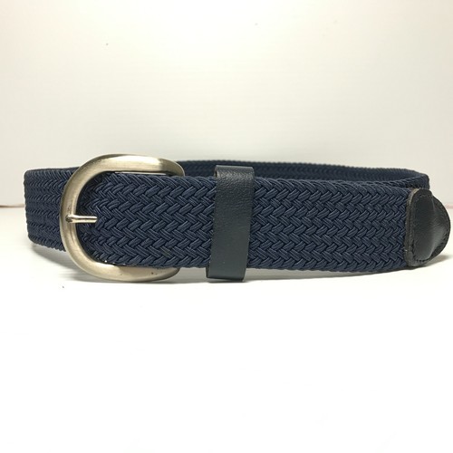 Cintura Uomo Blu XL Paracord Intrecciata Tessuto Fibbia Argento Cintura Casual Elasticizzata - Foto 1 di 11