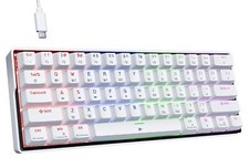K61SE Gaming Mechanical Keyboard 60 Percent Wired RGB Backlit N-Key Rollover ...