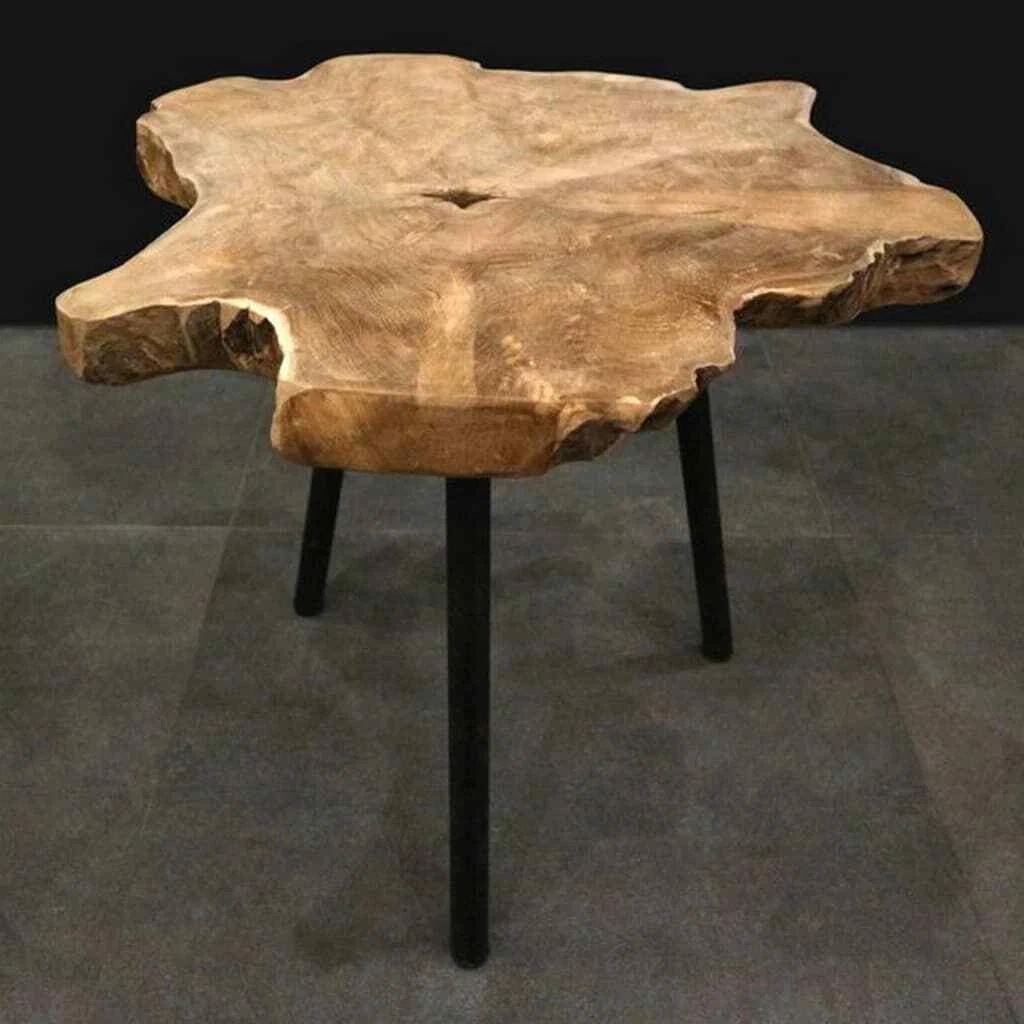 Wood slab 2024 end table