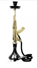 Original Gangsta(tm) 34 “  Shooter Gun Style Hookah With A LargeWashable Hose