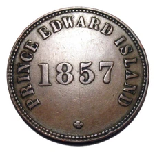 OLD CANADIAN COINS 1857 PEI SELF GOVERNMENT AND FREE TRADE CANADA HIGRADE TOKEN