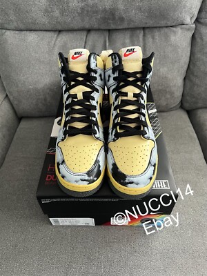 US Men Size 10.5 Nike Dunk High 1985 Black Acid Wash DD9404-700 s-l400.jpg main image 3