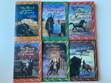 BLACK STALLION LOT 6~Walter Farley~YOUNG~COURAGE~SATAN~LEGEND~GIRL~FLAME~