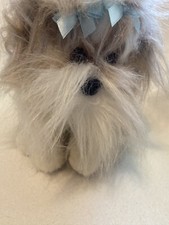 Animal Alley White Maltese Bows Dog Puppy Plush Stuffed Toys R Us E6