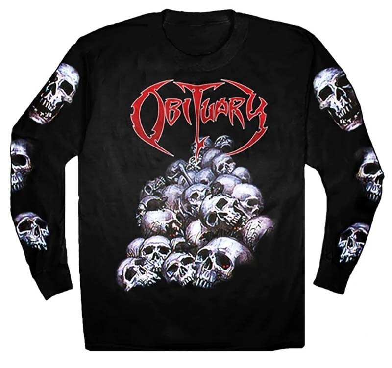 Obituary 'The End Complete' Long Sleeve T-Shirt – Black – Gildan Heavy Cotton – Official Band Merch - View #4
