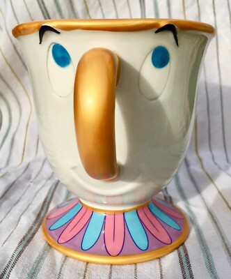 Sammlerstück Disney 'Die Schöne und das Biest' Chip Tasse 'Authentisch und Original' Stempel
